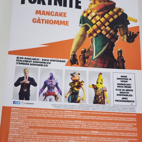 Jazwares Fortnite Solo Mode Series Mancake Gathomme 4" Action Figure Series 17 - Picture 9 of 11